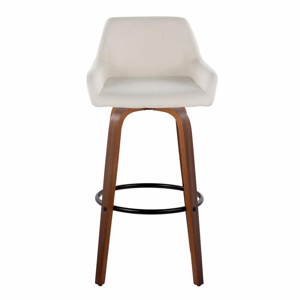 Beige Daniella 30" Fixed-Height Barstool - Set of 2. Picture 6