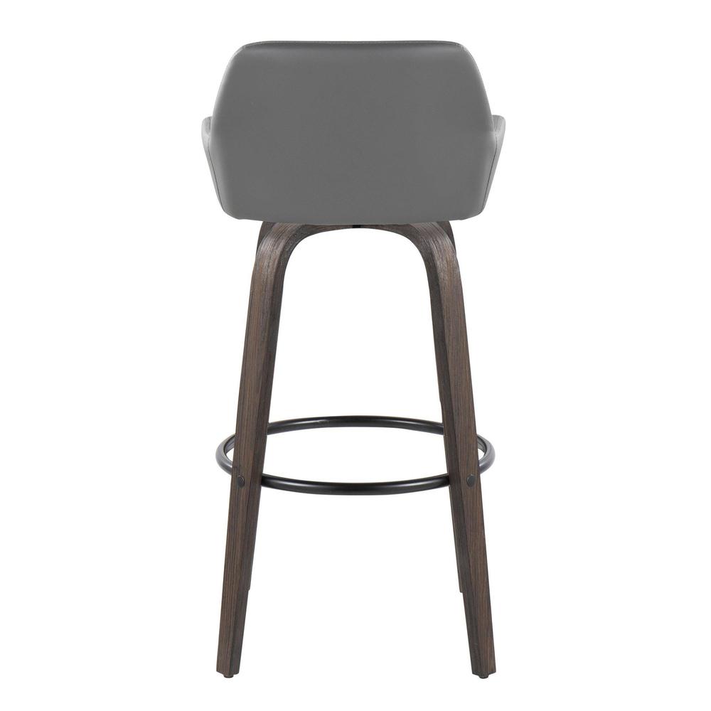 Brown Daniella 30" Fixed-Height Barstool - Set of 2. Picture 5