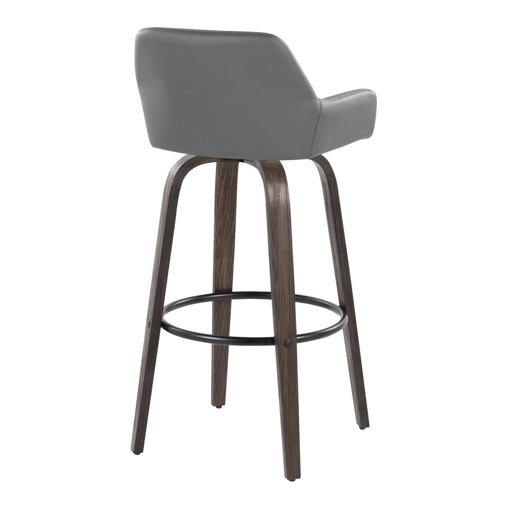 Brown Daniella 30" Fixed-Height Barstool - Set of 2. Picture 4