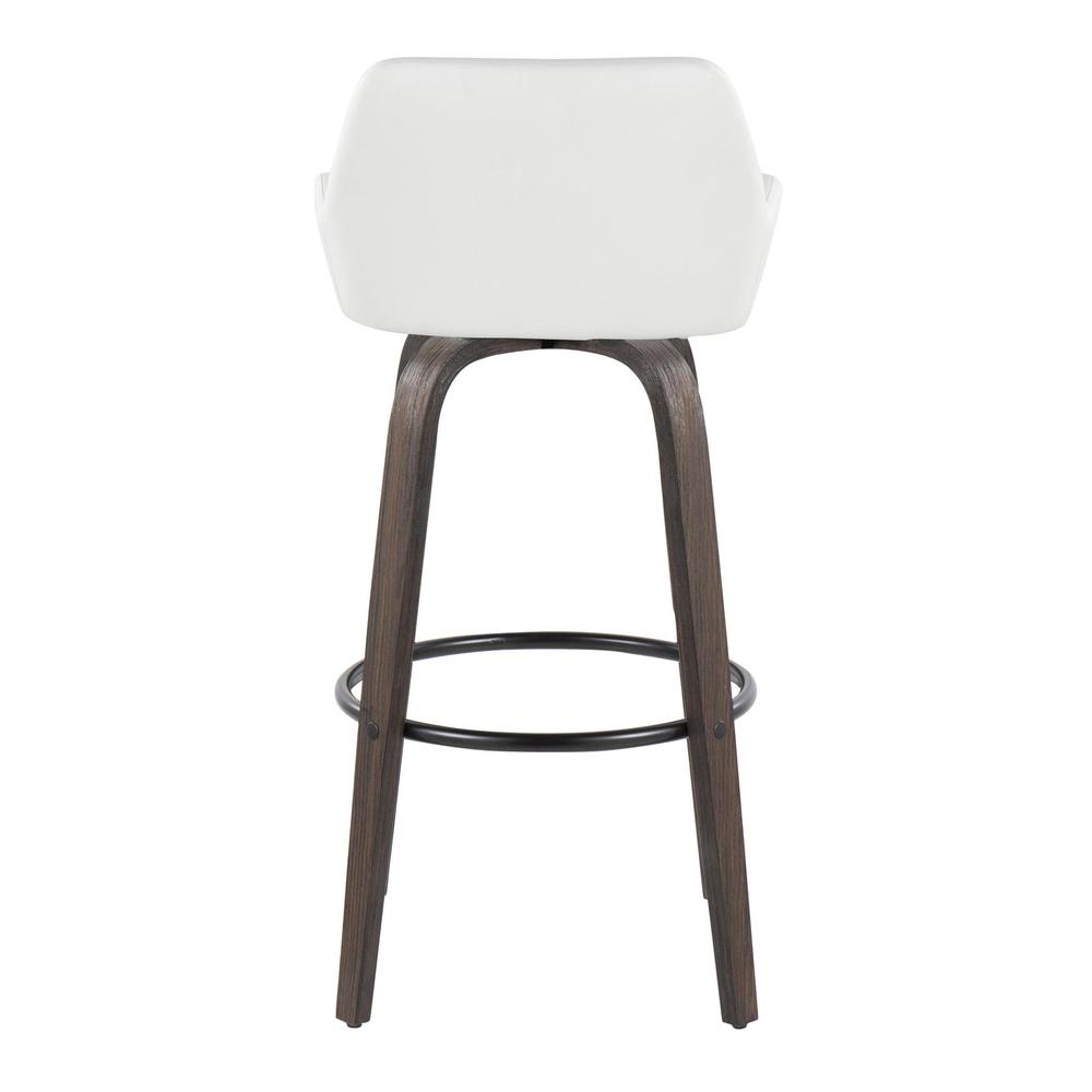 Brown Daniella 30" Fixed-Height Barstool - Set of 2. Picture 5