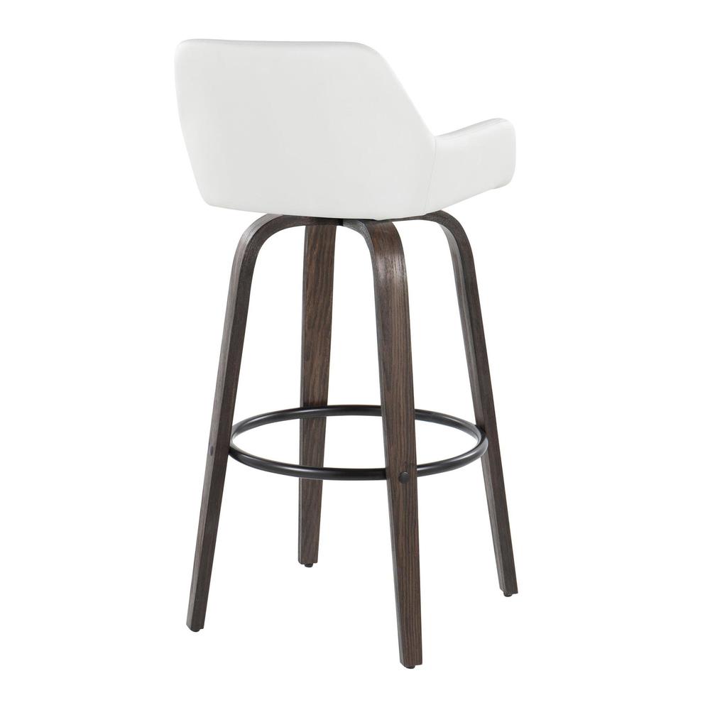 Brown Daniella 30" Fixed-Height Barstool - Set of 2. Picture 4