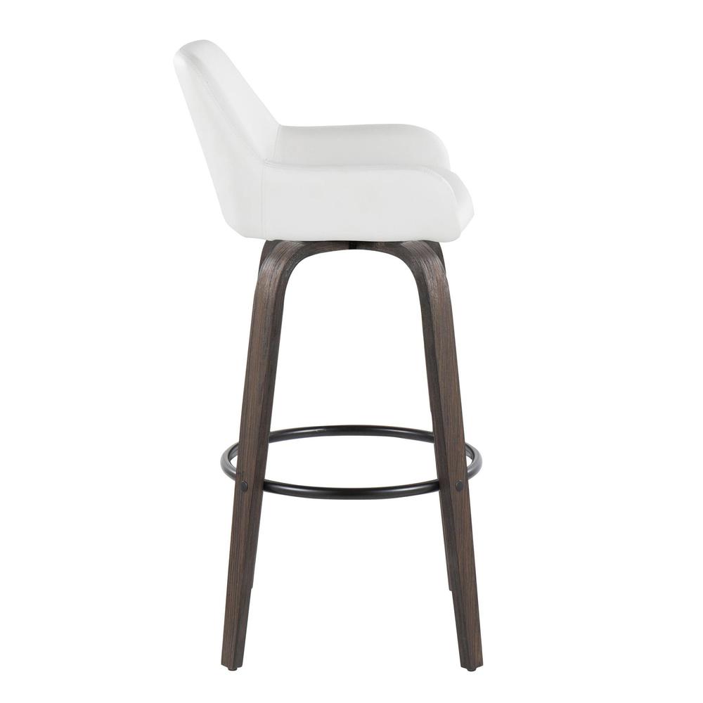 Brown Daniella 30" Fixed-Height Barstool - Set of 2. Picture 3