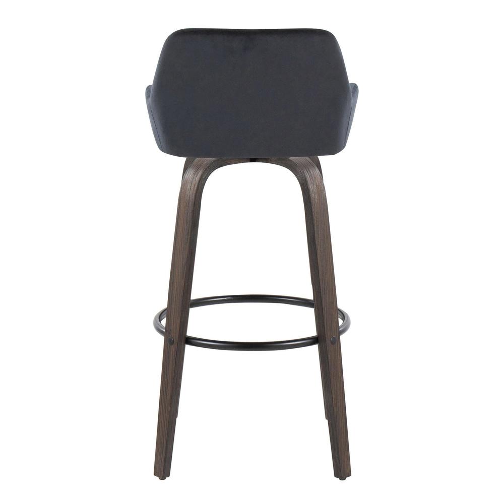 Brown Daniella 30" Fixed-Height Barstool - Set of 2. Picture 5