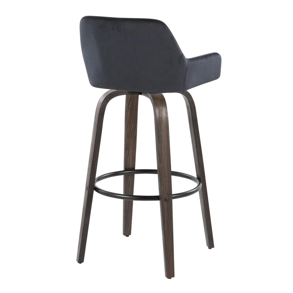 Brown Daniella 30" Fixed-Height Barstool - Set of 2. Picture 4