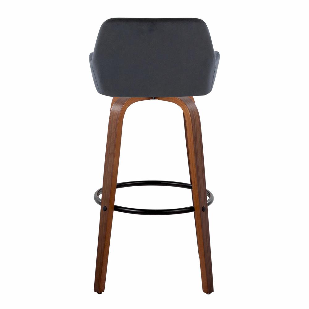 Brown Daniella 30" Fixed-Height Barstool - Set of 2. Picture 5