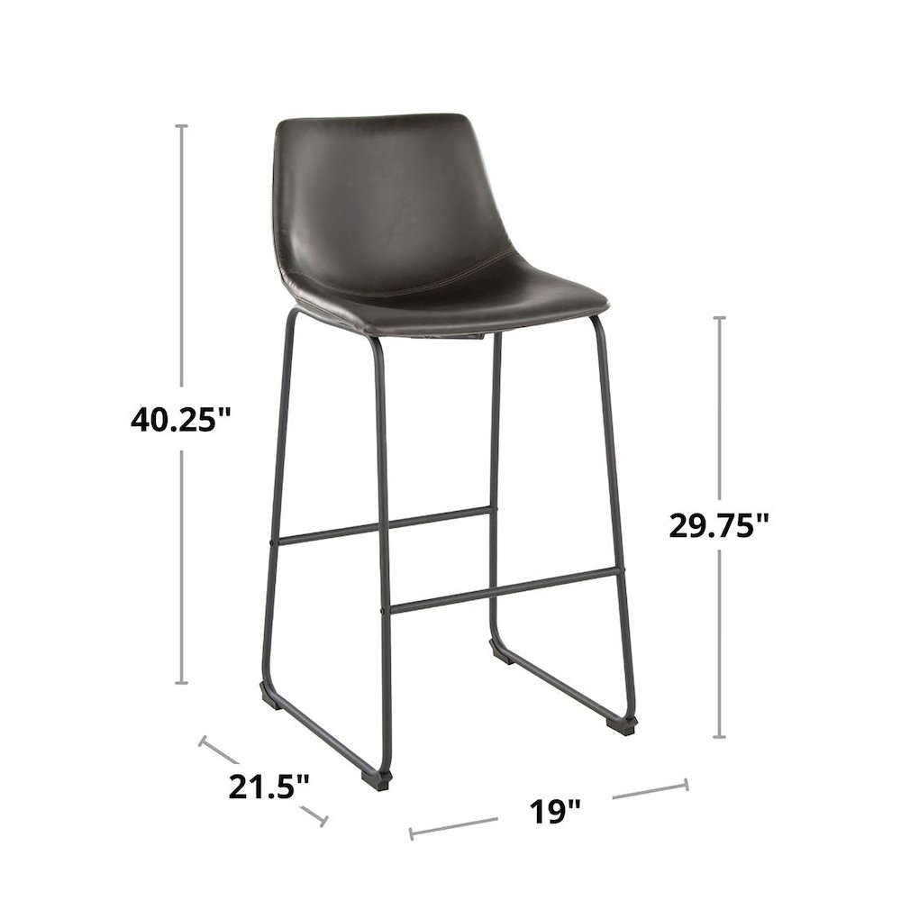 Duke 30" Fixed-Height Barstool. Picture 9