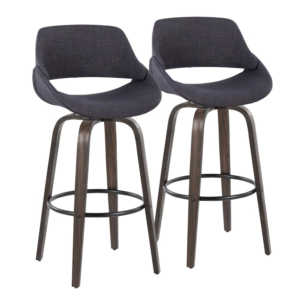 Fabrico 30" Fixed-Height Barstool - Set of 2. Picture 1