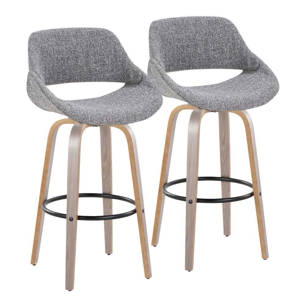 Fabrico 30" Fixed-Height Barstool - Set of 2. Picture 1