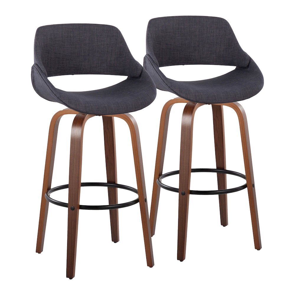 Fabrico 30" Fixed-Height Barstool - Set of 2. Picture 1