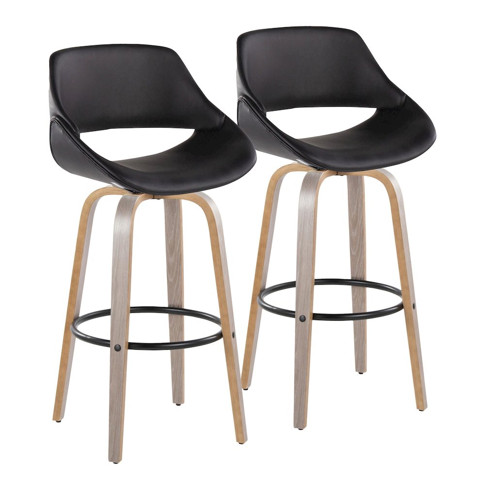 Fabrico 30" Fixed-Height Barstool - Set of 2. Picture 1
