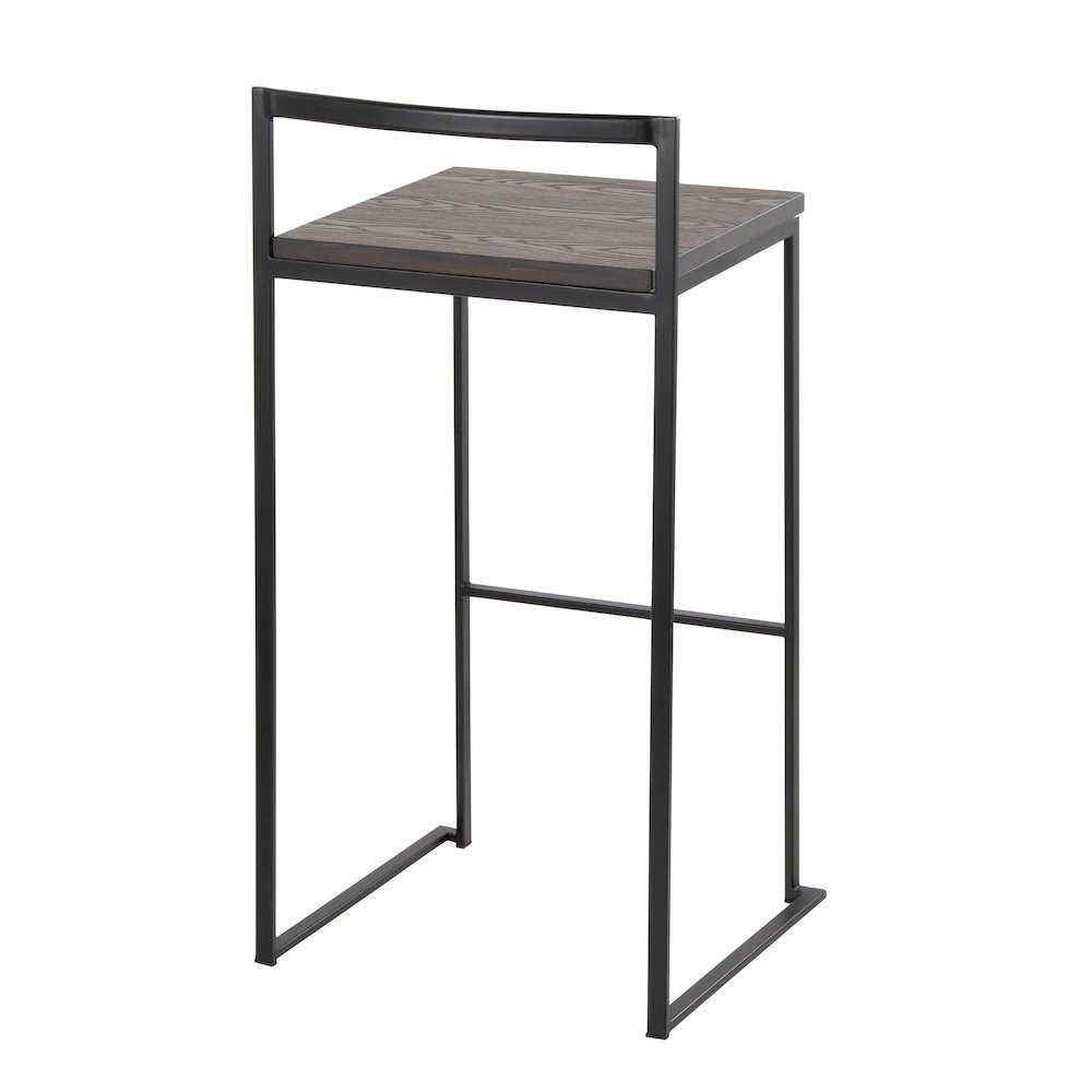 Fuji Stacker 30" Fixed-Height Barstool - Set of 2. Picture 4