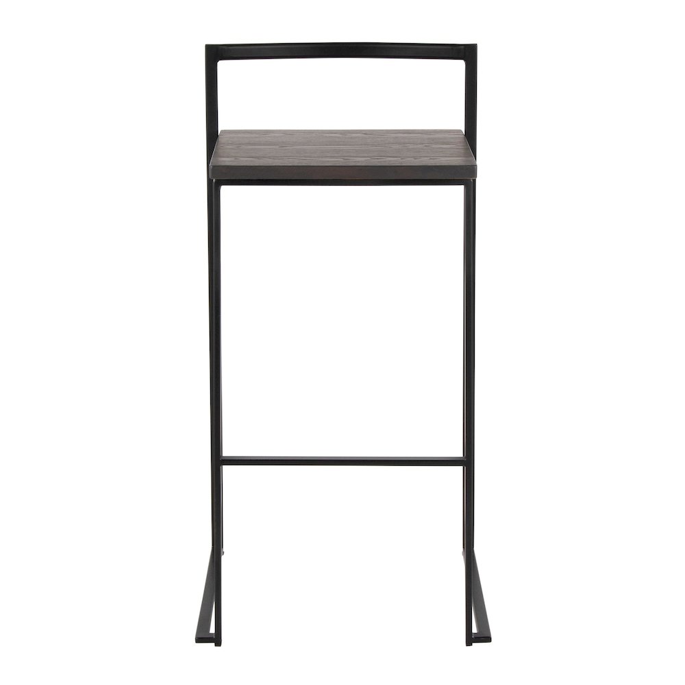 Fuji Stacker 30" Fixed-Height Barstool - Set of 2. Picture 6