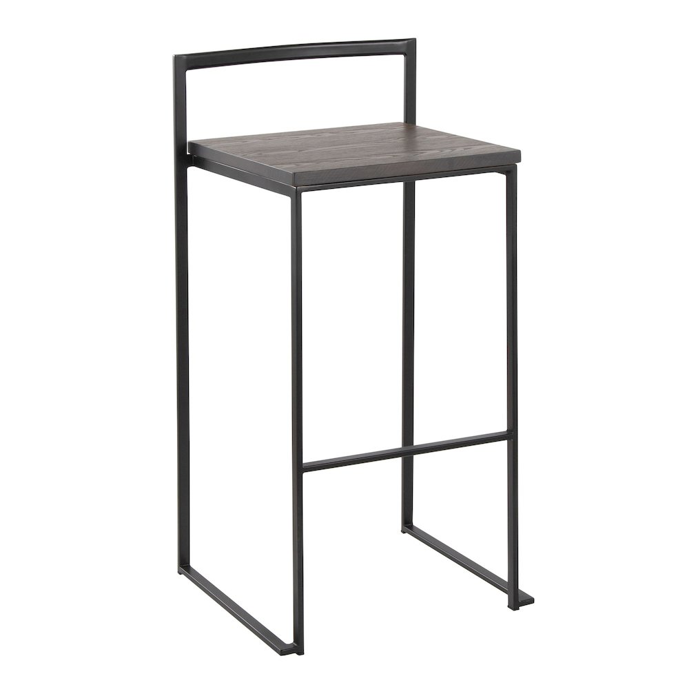 Fuji Stacker 30" Fixed-Height Barstool - Set of 2. Picture 2