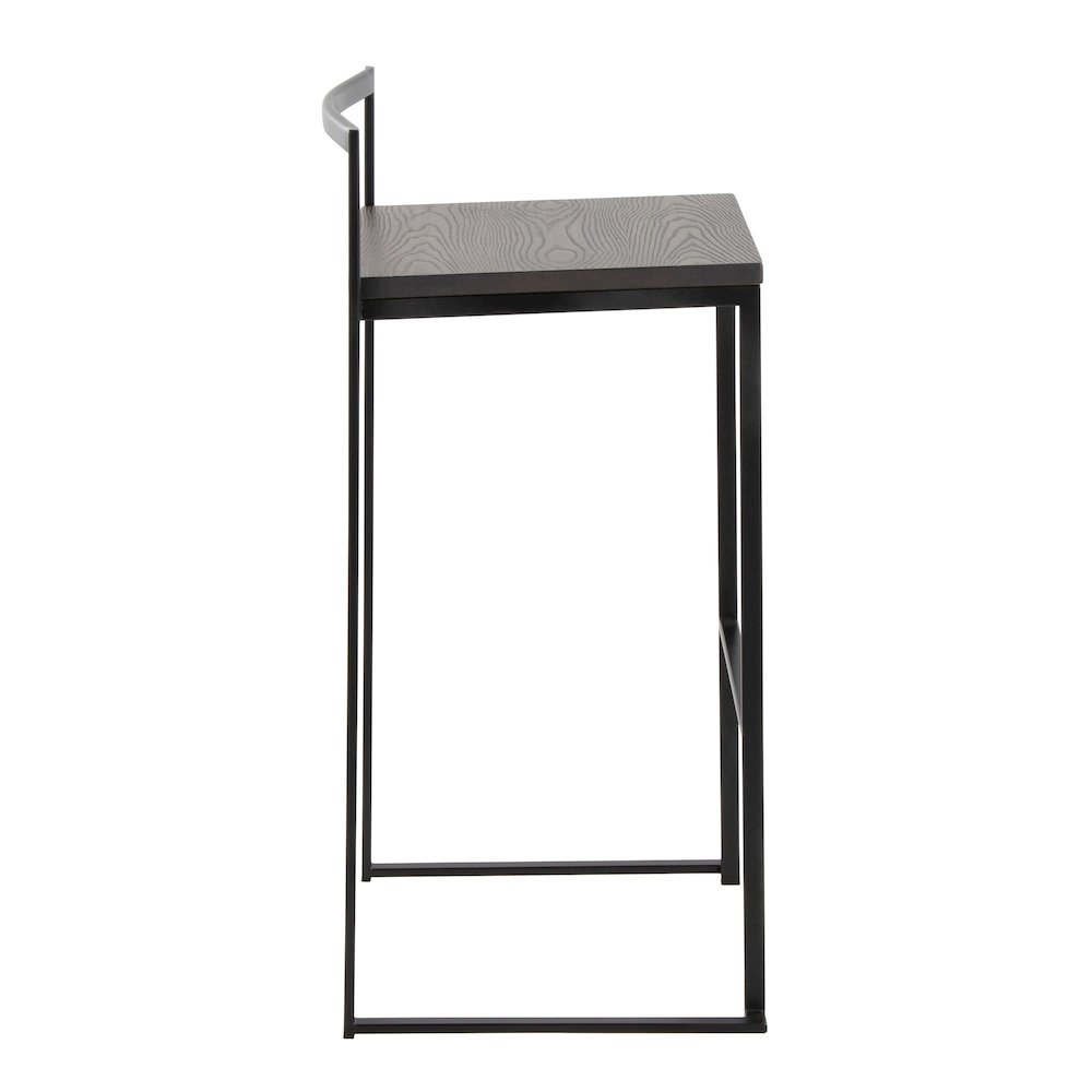 Fuji Stacker 30" Fixed-Height Barstool - Set of 2. Picture 3