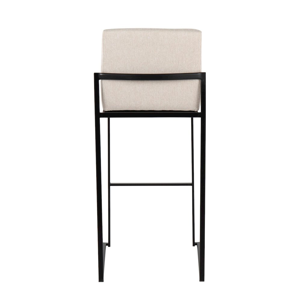 Fuji High Back 30" Fixed-Height Barstool - Set of 3. Picture 5