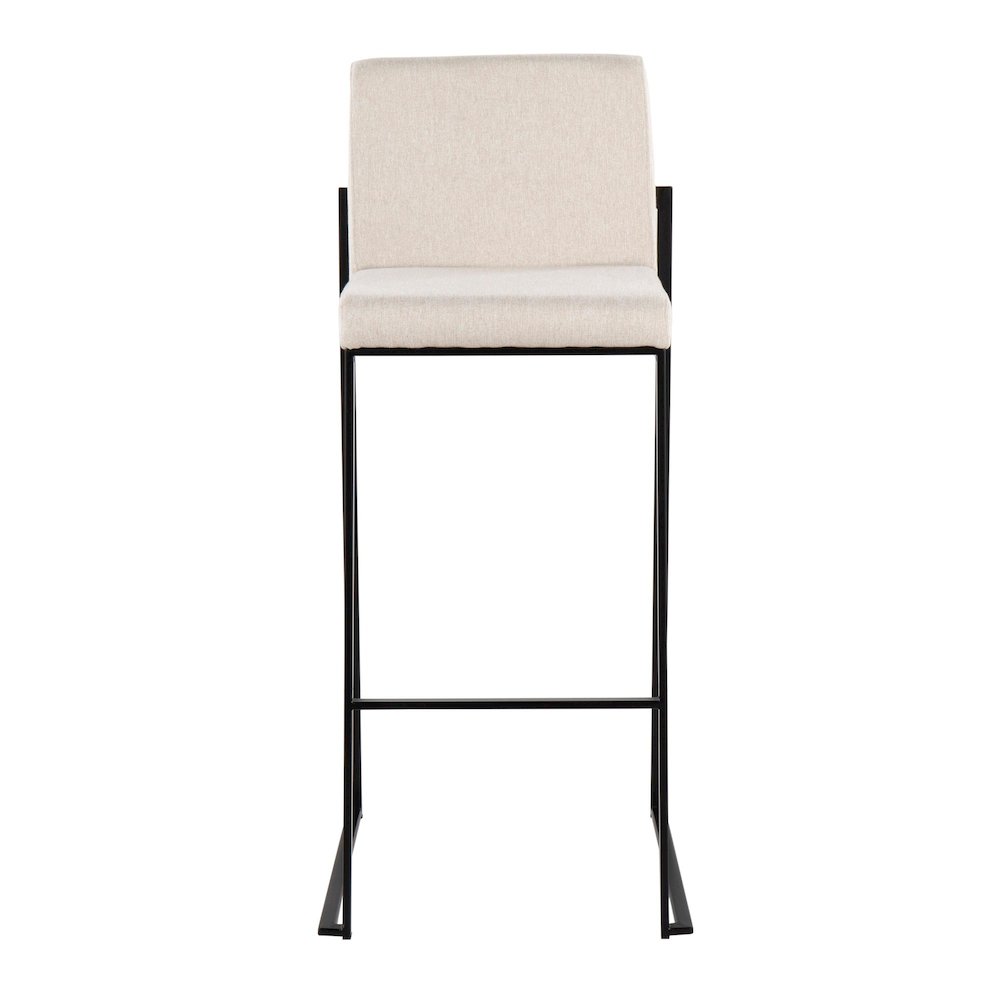 Fuji High Back 30" Fixed-Height Barstool - Set of 3. Picture 6
