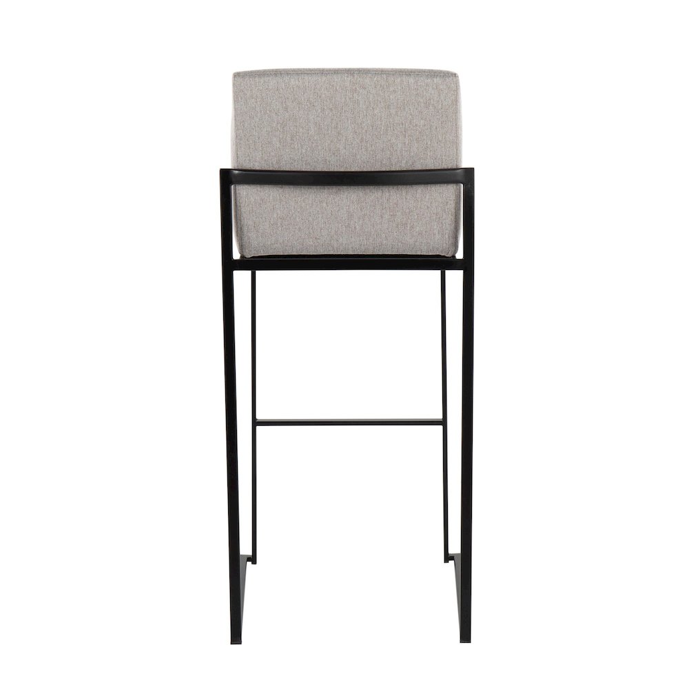 Fuji High Back 30" Fixed-Height Barstool - Set of 3. Picture 5