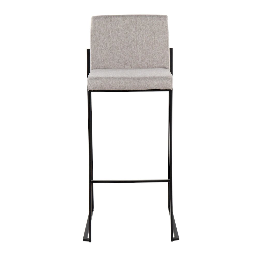 Fuji High Back 30" Fixed-Height Barstool - Set of 3. Picture 6