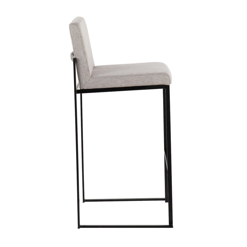 Fuji High Back 30" Fixed-Height Barstool - Set of 3. Picture 3
