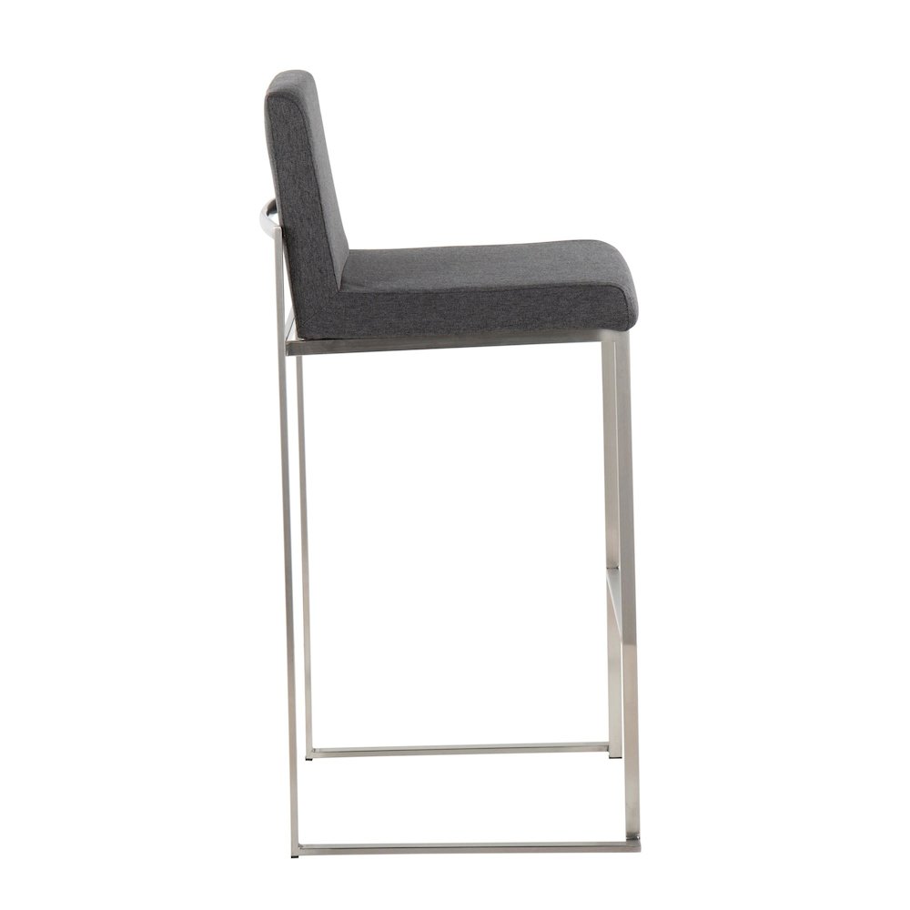 Fuji High Back 30" Fixed-Height Barstool - Set of 3. Picture 3