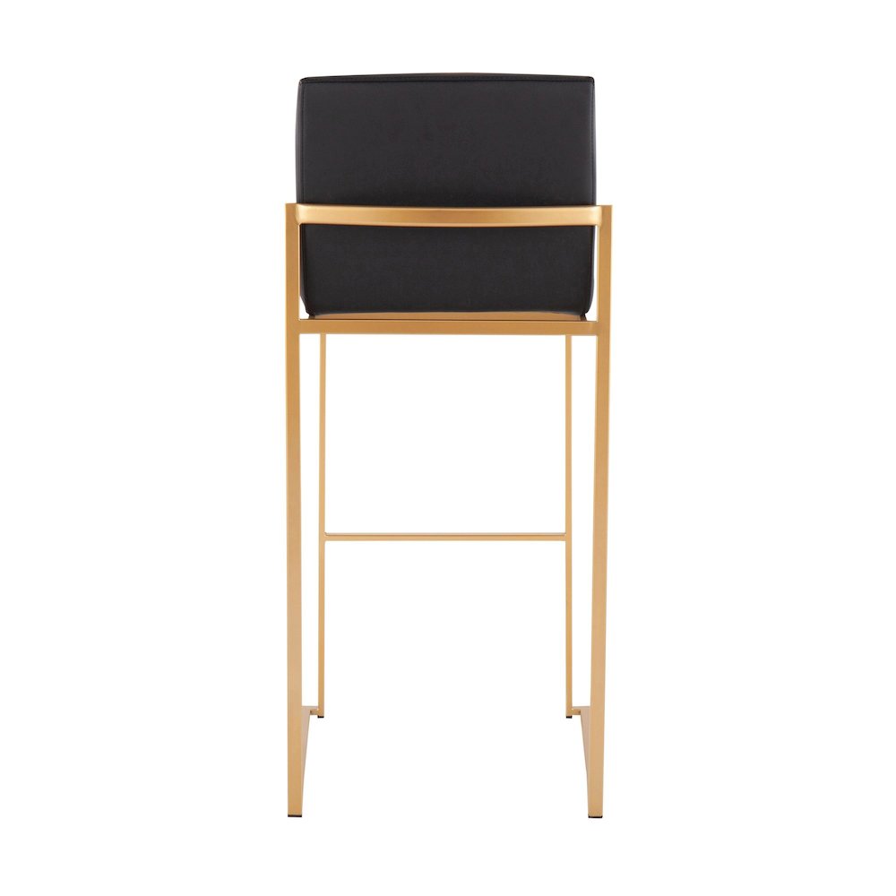 Fuji High Back 30" Fixed-Height Barstool - Set of 3. Picture 5