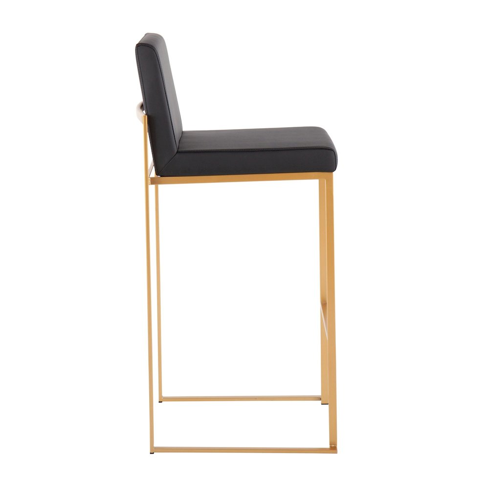 Fuji High Back 30" Fixed-Height Barstool - Set of 3. Picture 3