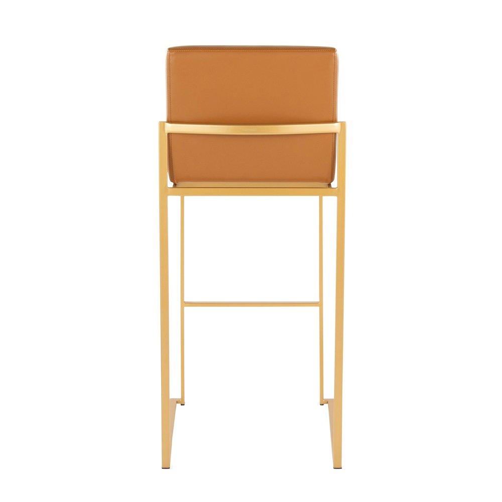 Fuji High Back 30" Fixed-Height Barstool - Set of 2. Picture 5