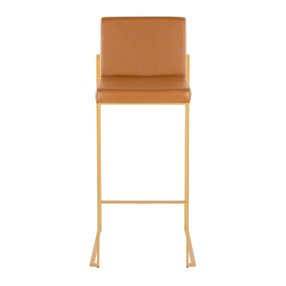 Fuji High Back 30" Fixed-Height Barstool - Set of 2. Picture 6