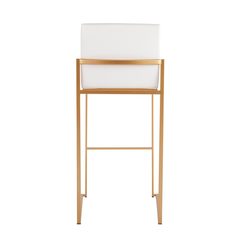 Fuji High Back 30" Fixed-Height Barstool - Set of 3. Picture 5