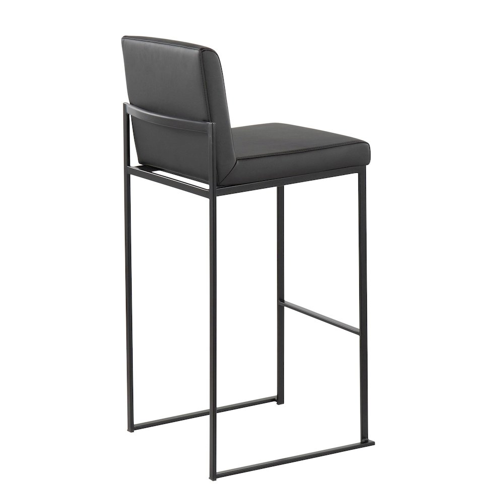 Fuji High Back 30" Fixed-Height Barstool - Set of 3. Picture 4
