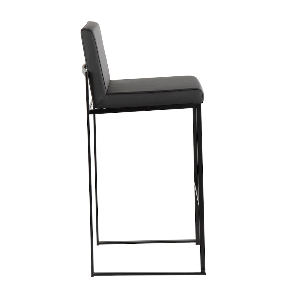 Fuji High Back 30" Fixed-Height Barstool - Set of 3. Picture 3