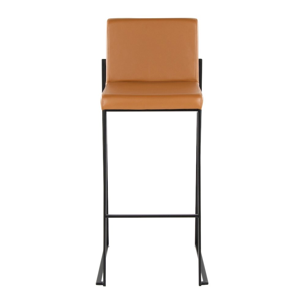 Fuji High Back 30" Fixed-Height Barstool - Set of 2. Picture 6