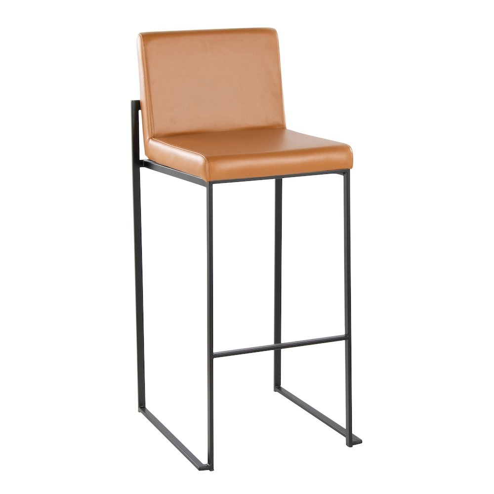 Fuji High Back 30" Fixed-Height Barstool - Set of 2. Picture 2
