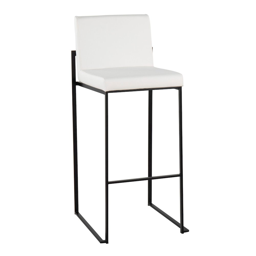 Fuji High Back 30" Fixed-Height Barstool - Set of 3. Picture 2