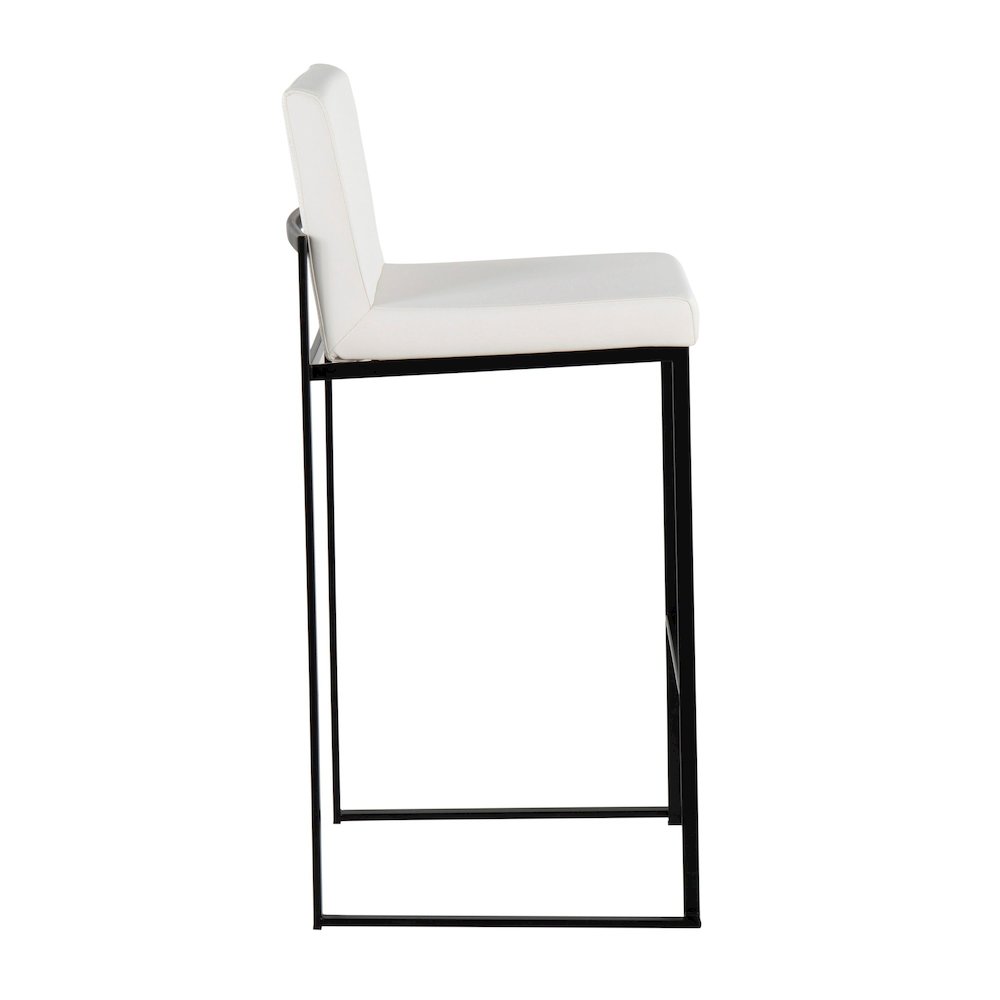 Fuji High Back 30" Fixed-Height Barstool - Set of 3. Picture 3
