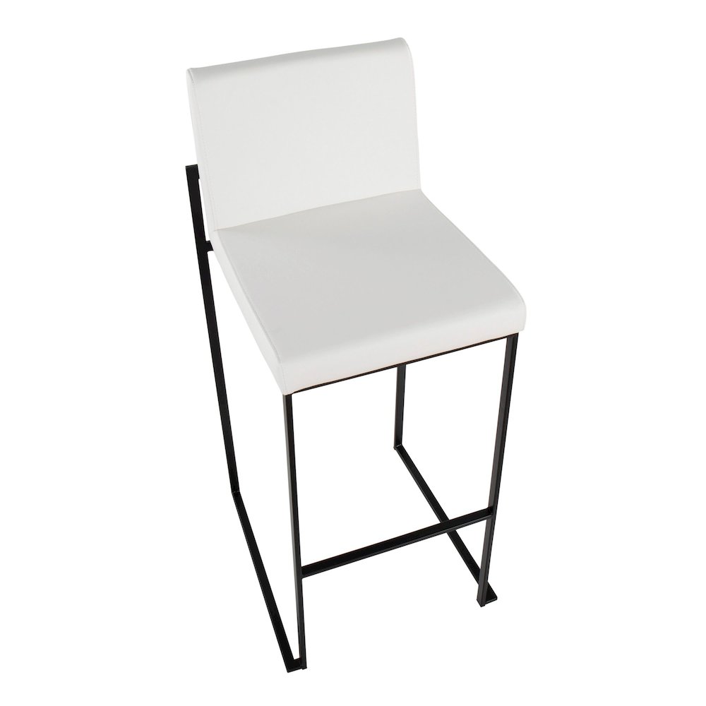 Fuji High Back 30" Fixed-Height Barstool - Set of 3. Picture 7
