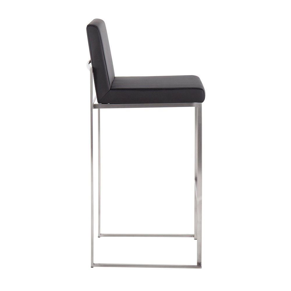 Fuji High Back 30" Fixed-Height Barstool - Set of 3. Picture 3
