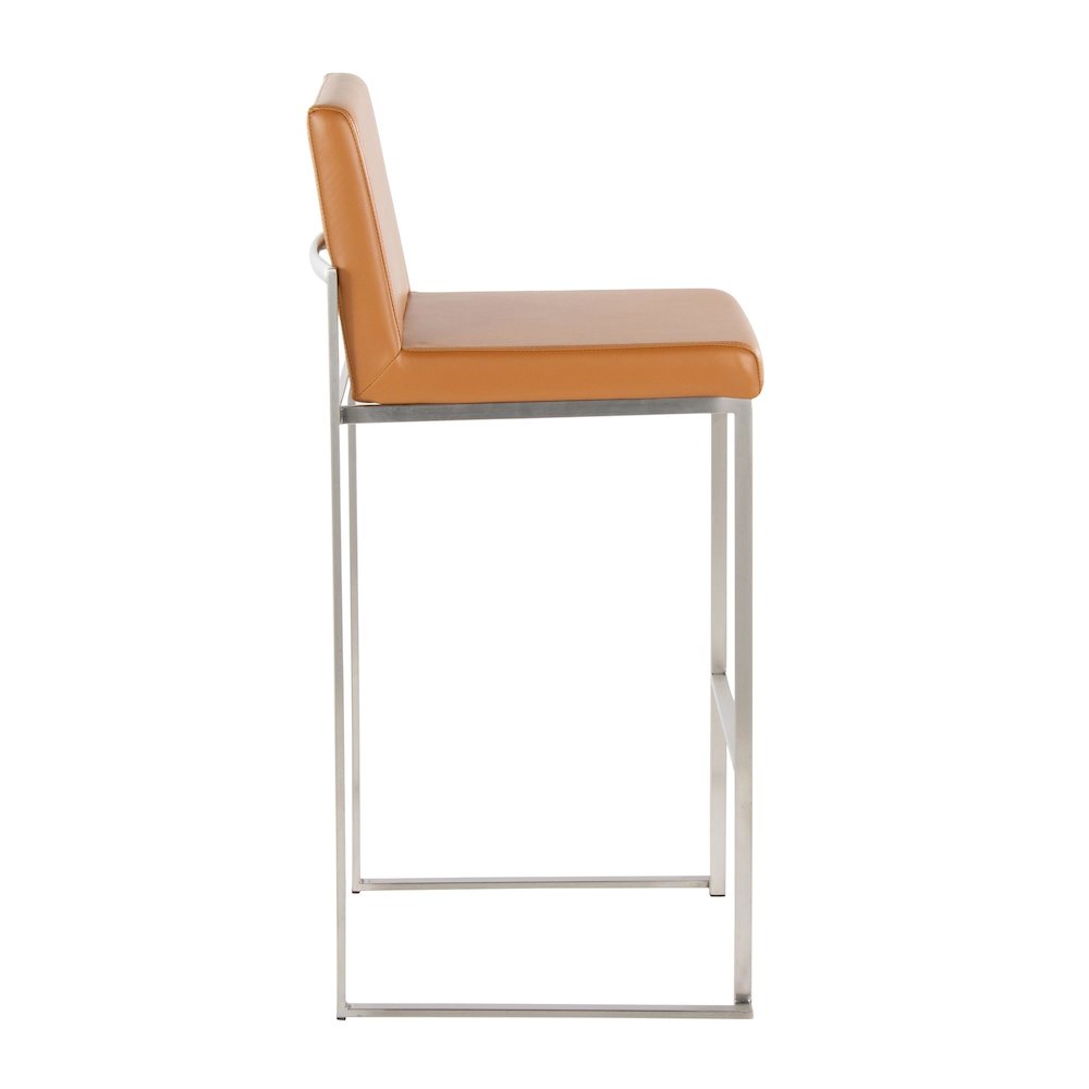 Fuji High Back 30" Fixed-Height Barstool - Set of 2. Picture 2
