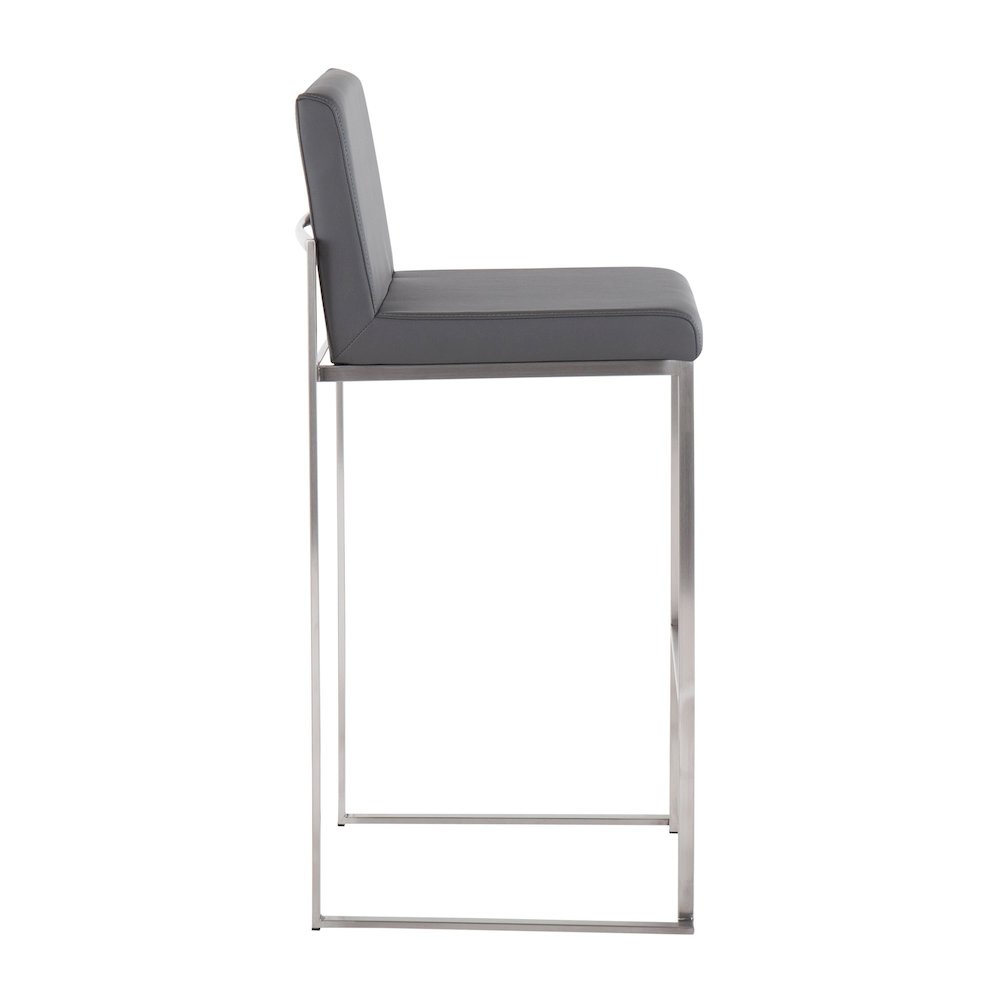 Fuji High Back 30" Fixed-Height Barstool - Set of 3. Picture 3