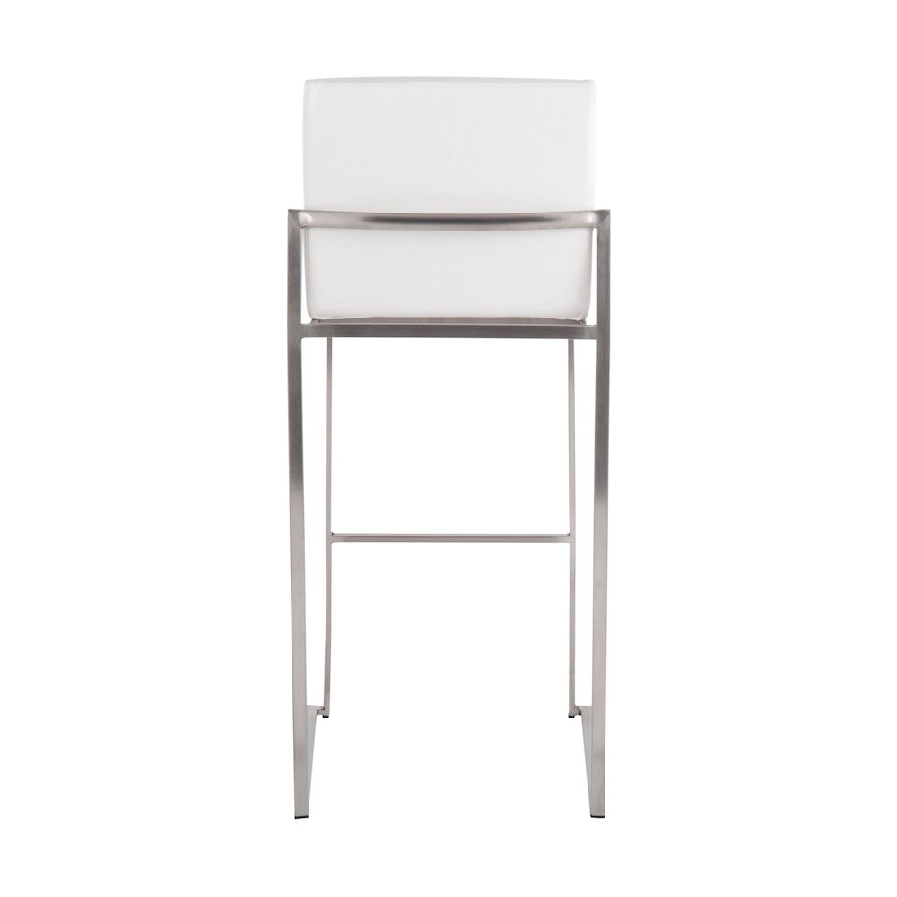 Fuji High Back 30" Fixed-Height Barstool - Set of 3. Picture 5