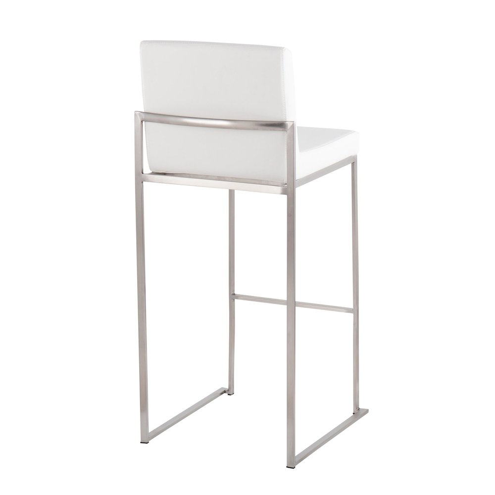 Fuji High Back 30" Fixed-Height Barstool - Set of 3. Picture 4