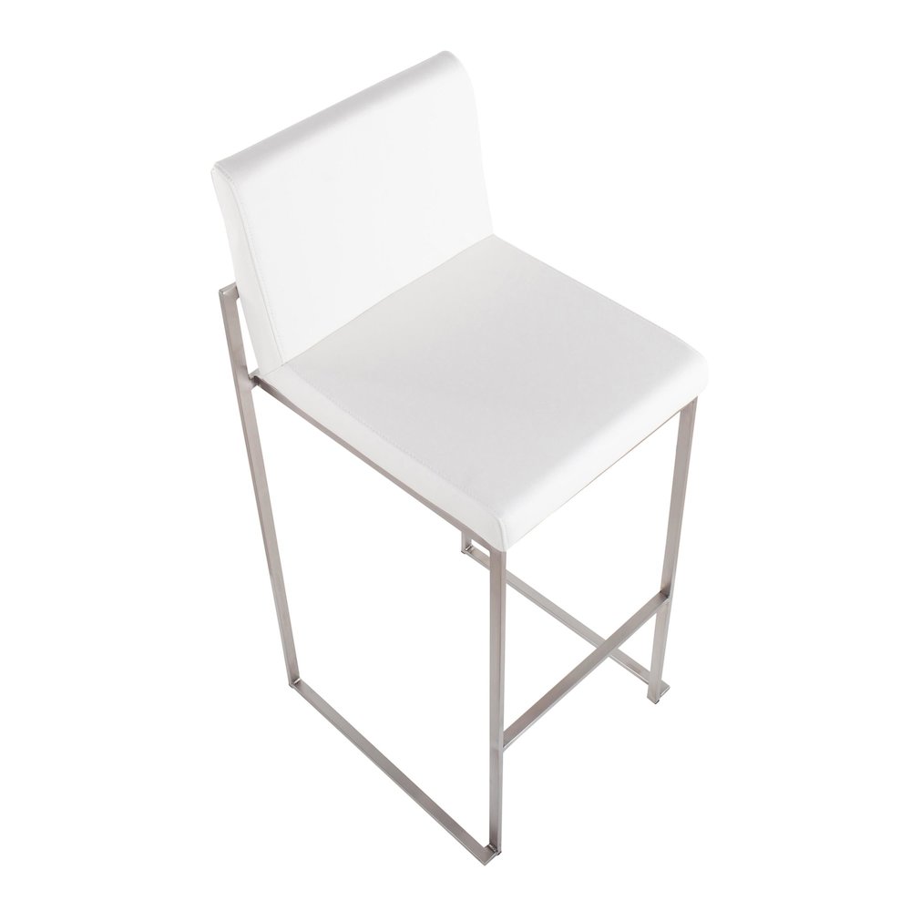 Fuji High Back 30" Fixed-Height Barstool - Set of 3. Picture 7