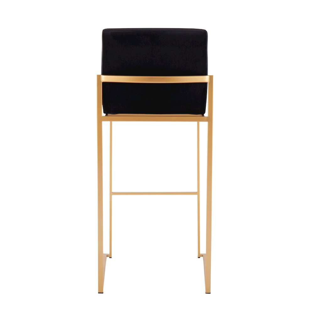 Fuji High Back 30" Fixed-Height Barstool - Set of 3. Picture 5