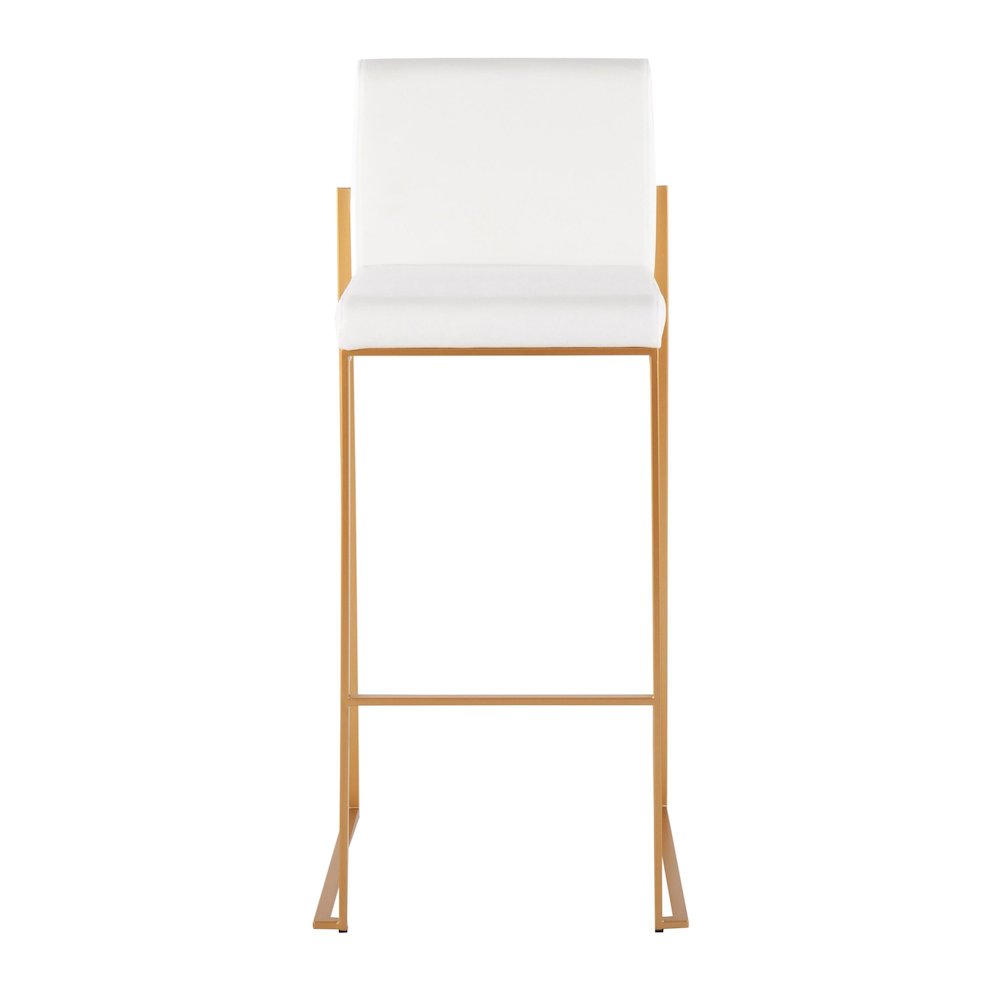 Fuji High Back 30" Fixed-Height Barstool - Set of 3. Picture 6