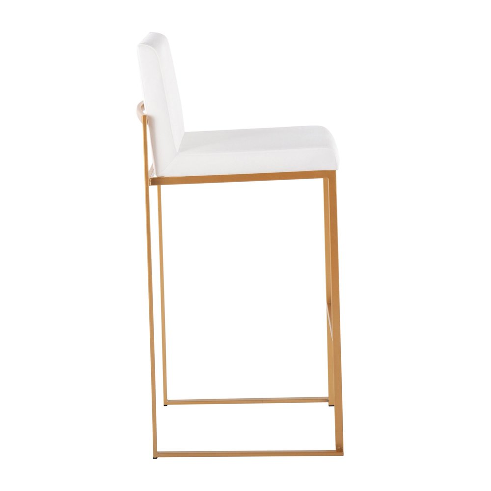 Fuji High Back 30" Fixed-Height Barstool - Set of 3. Picture 3