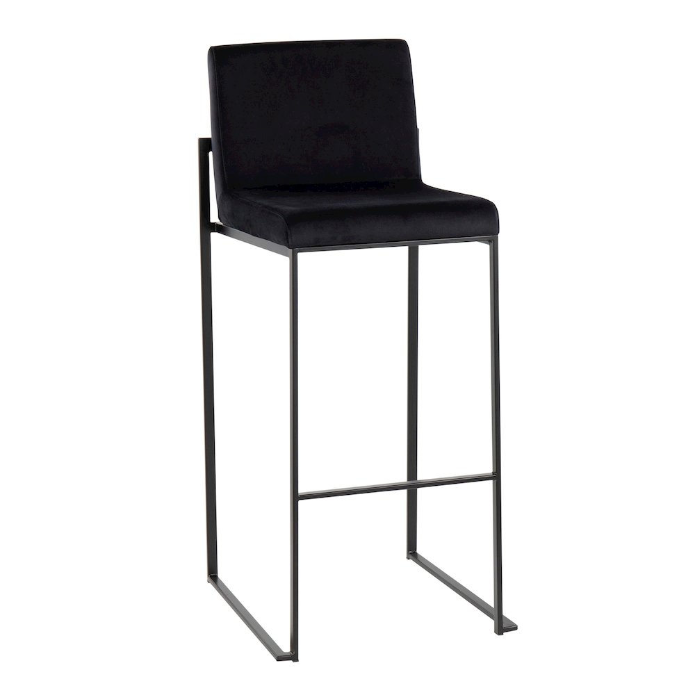 Fuji High Back 30" Fixed-Height Barstool - Set of 3. Picture 2