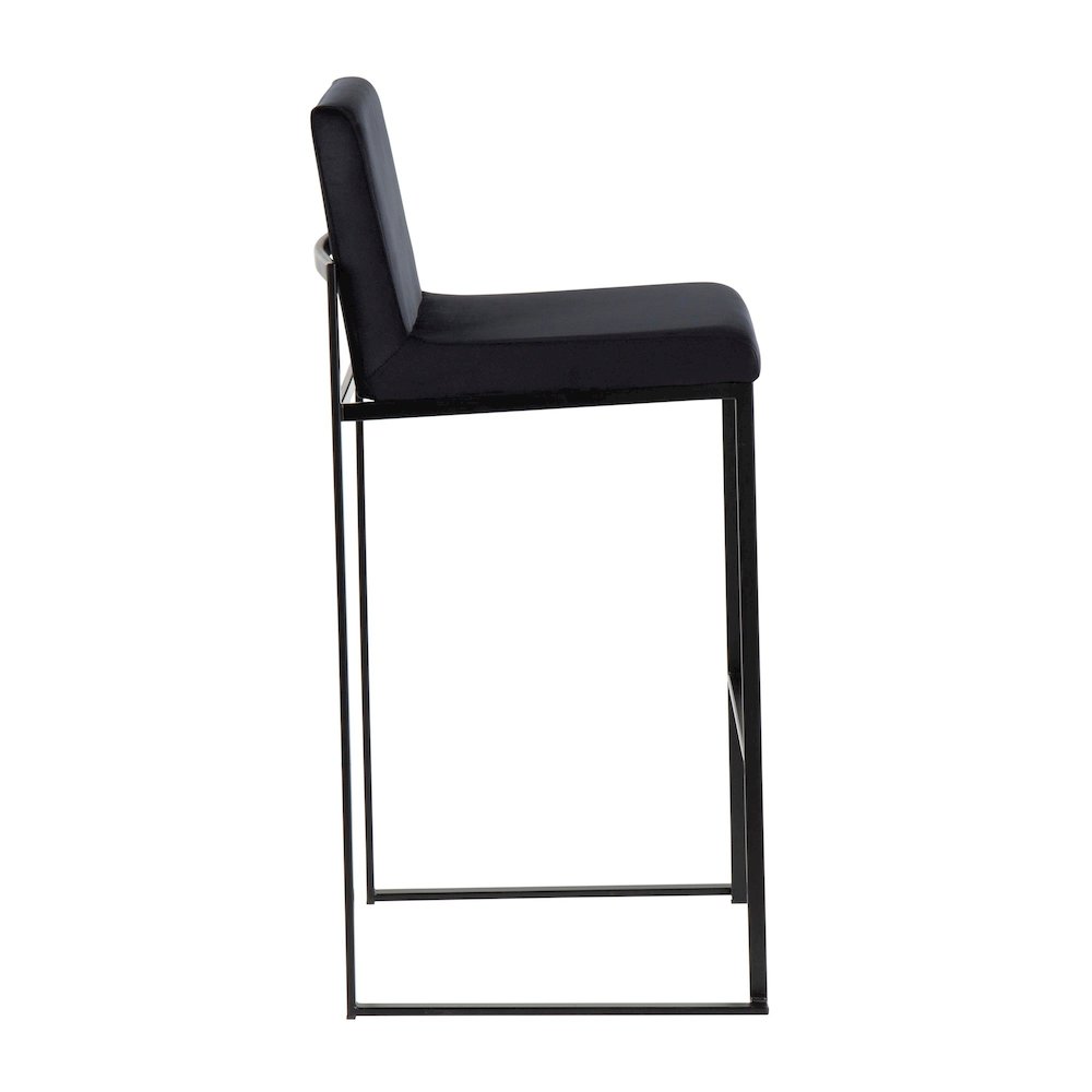 Fuji High Back 30" Fixed-Height Barstool - Set of 3. Picture 3