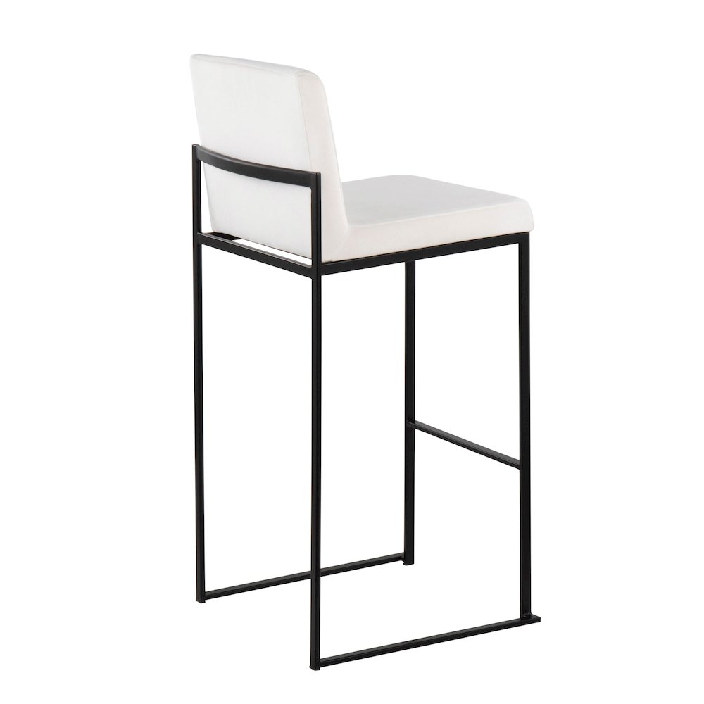 Fuji High Back 30" Fixed-Height Barstool - Set of 3. Picture 4