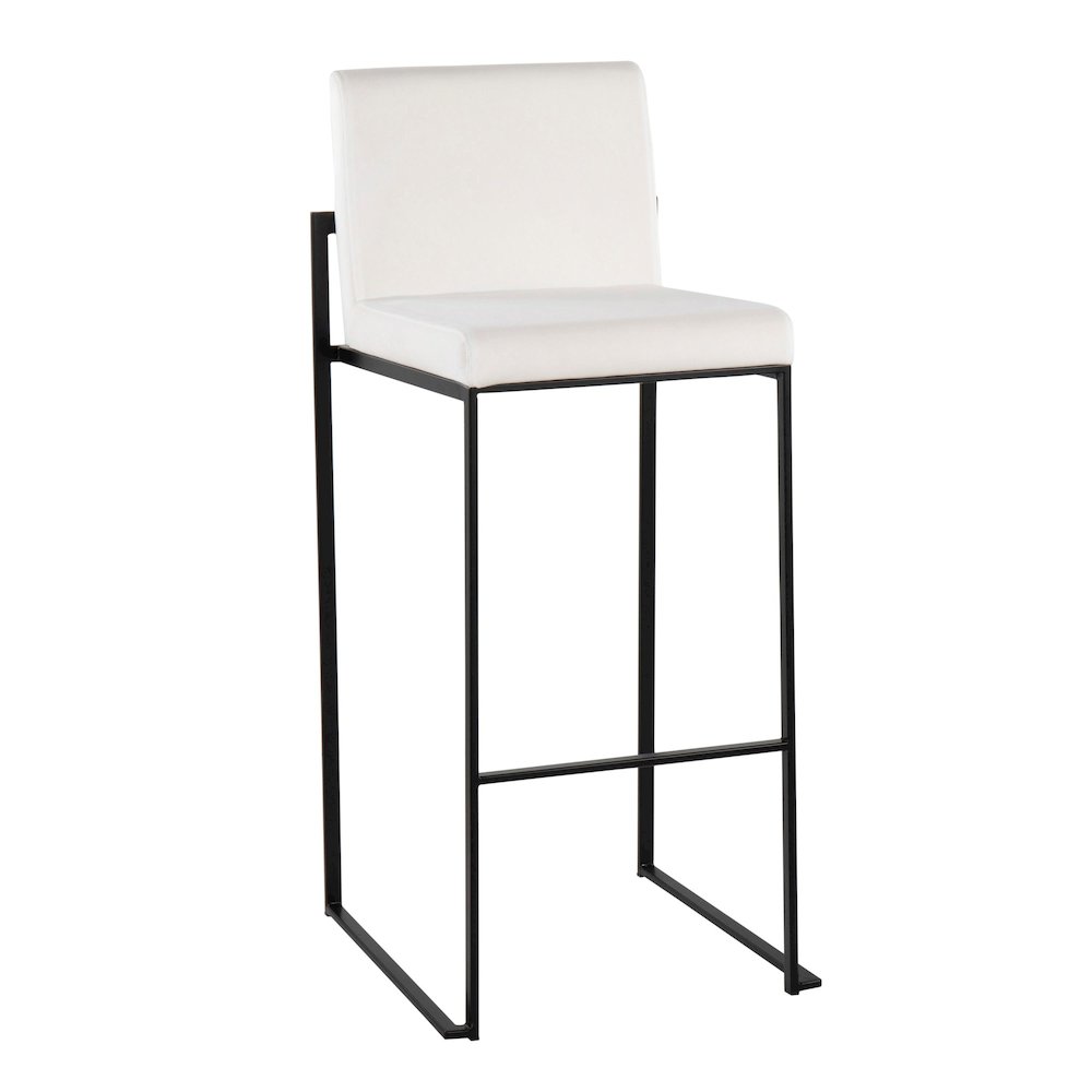 Fuji High Back 30" Fixed-Height Barstool - Set of 3. Picture 2