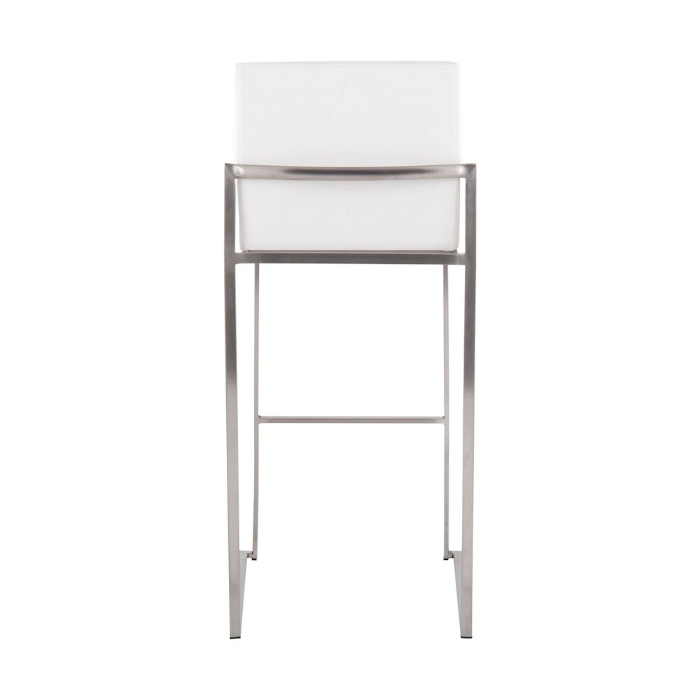 Fuji High Back 30" Fixed-Height Barstool - Set of 3. Picture 5